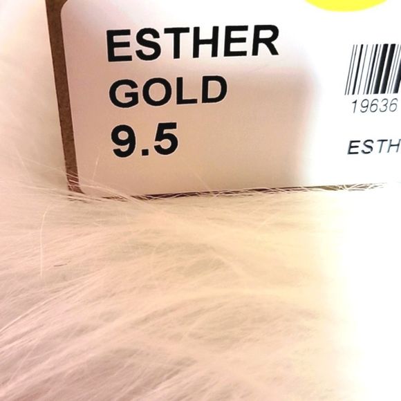 NIB STEVE MADDEN GOLD ESTHER BLOCK MULES 7.5 9.5 - Picture 7 of 7